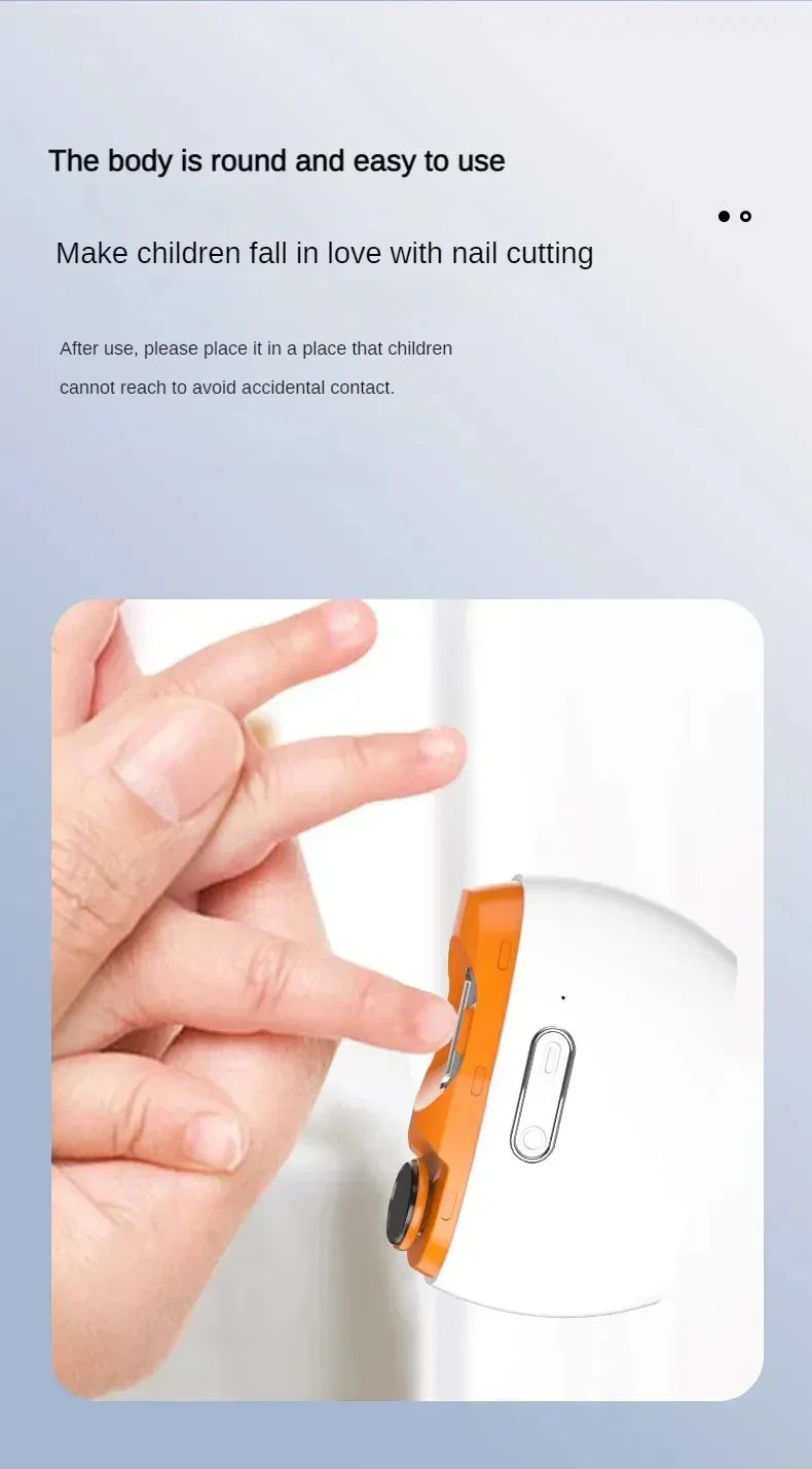Smart Electric Nail Trimmer Automatic Polished Armor Trim Nail Clipper Smart Home Suitable for Children Nail Trimming