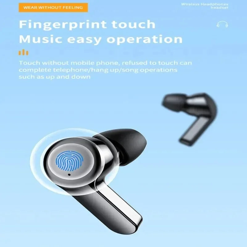 TWS Wireless TWS Bluetooth Earphone with LED Display Touch Noise Canceling Earbuds Sports Music Game Headset Waterproof