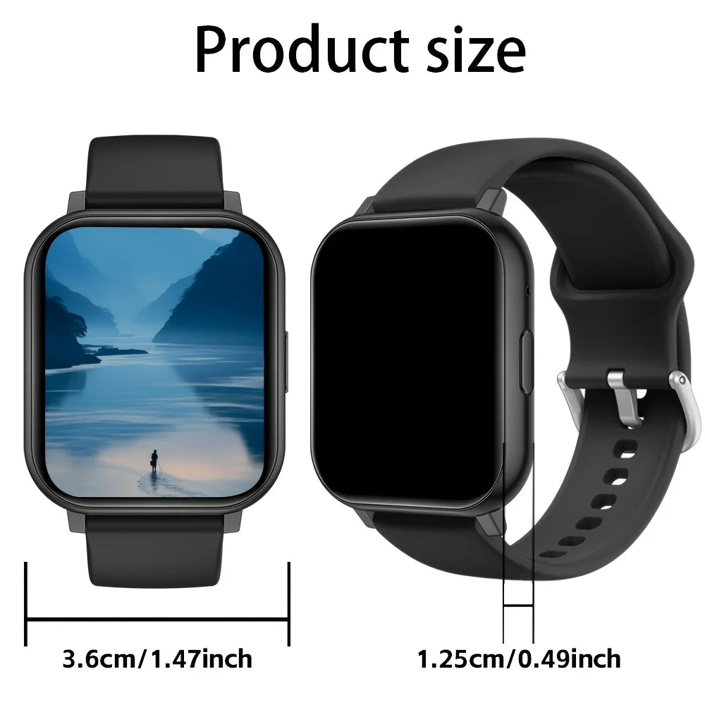 Smart Watch, 1.83-Inch Touch Screen, with Call/Message Reminders, Multi-Dial/Multi-Sports Modes/Pedometer/Activity Tracking