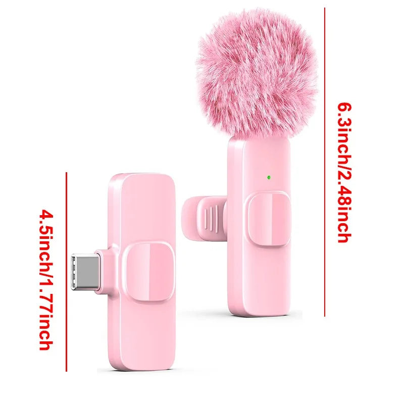 Mini Wireless Lapel Microphone for iPhone, iPad & Android