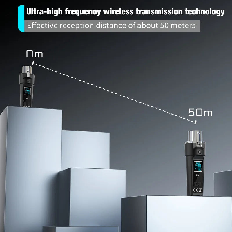 2.4G Audio Connection Adapter Set Compatible For Dynamic Mic Guitar Audio Mixer PA System Stage Audio Accessory