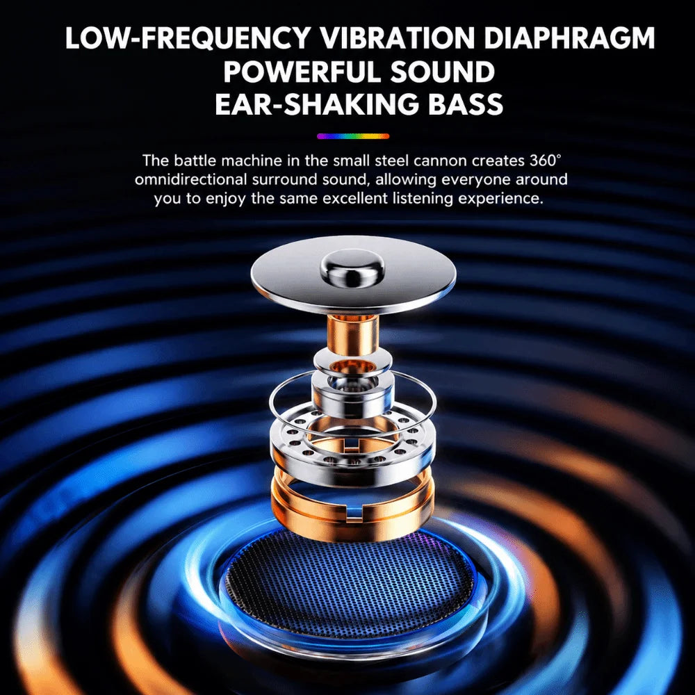 Metal Portable Bluetooth Speaker – TWS Pairing
