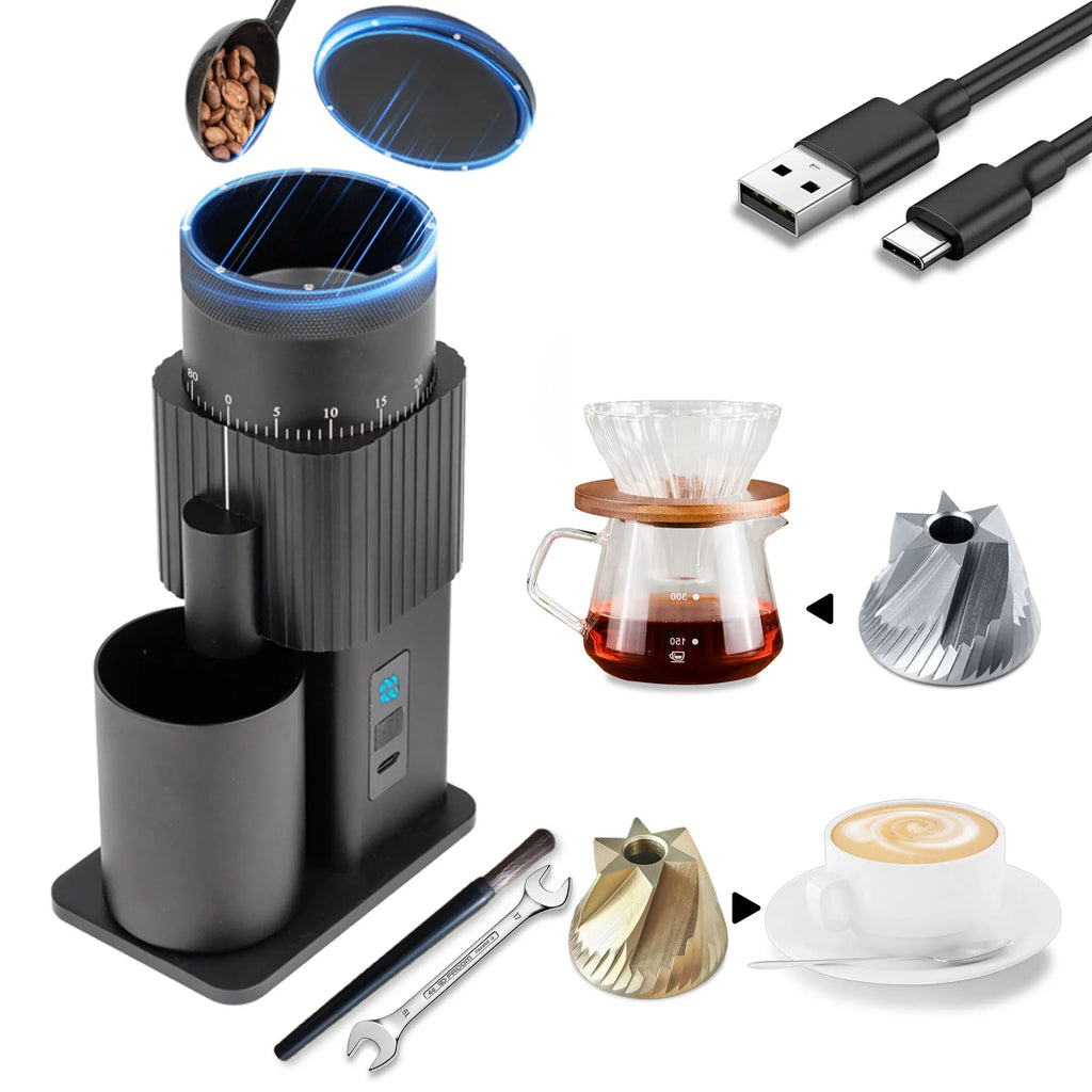 Portable Electric Coffee Grinder – USB Rechargeable