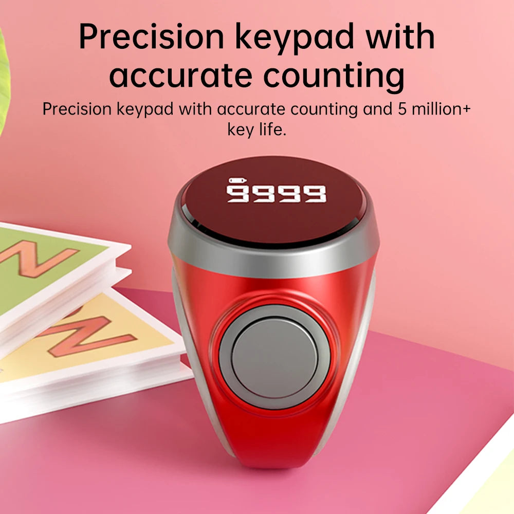 OLED Smart Zikr Ring with Bluetooth App