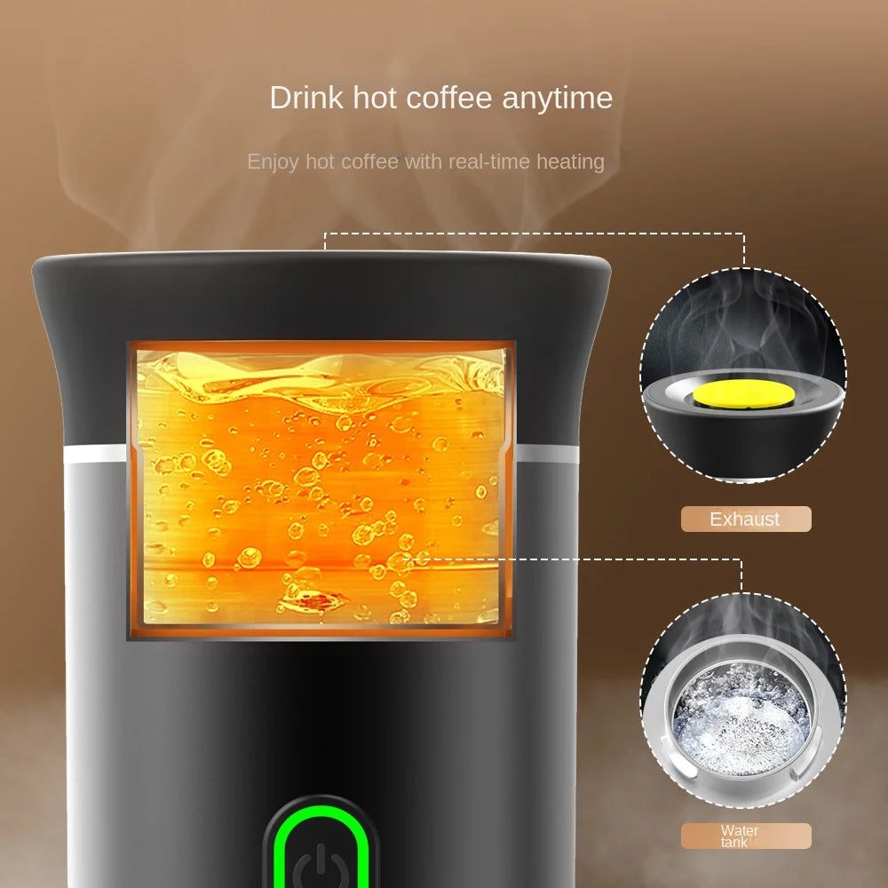3-in-1 Portable Espresso Machine – Capsule & Powder