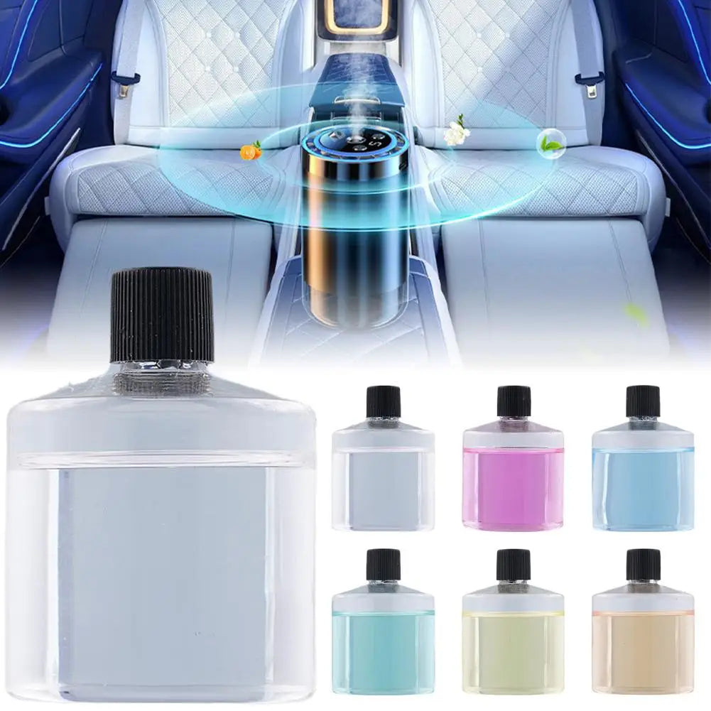 Smart Car Air Freshener With LED Light Adjustable Mist Volume USB Rechargeable Vehicle Aroma Humidifier For Car Interior
