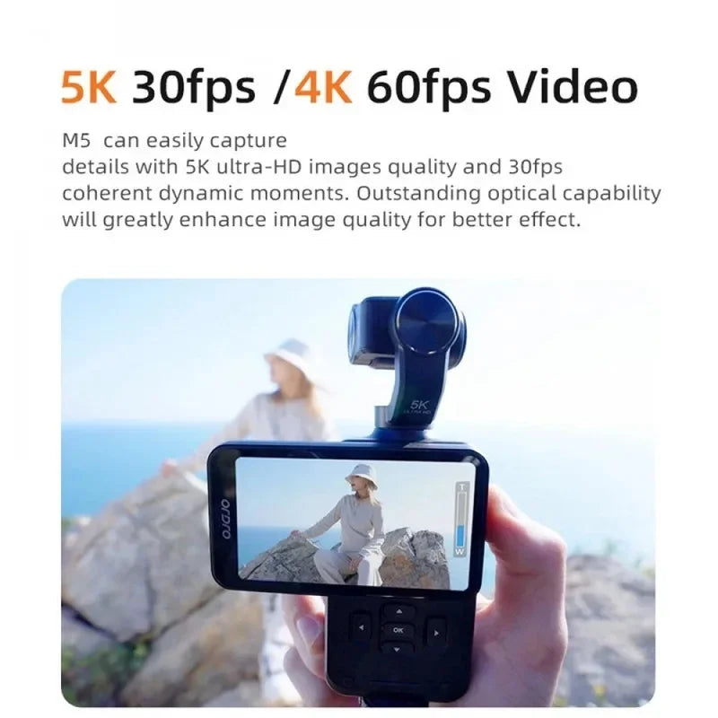 4K Pocket Action Camera with 3-Axis Gimbal