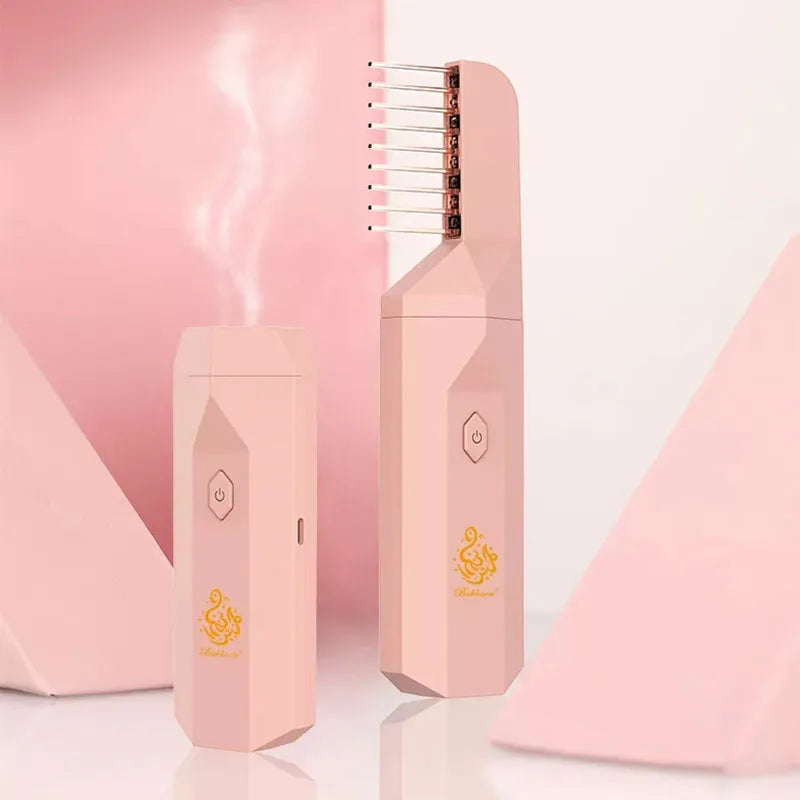 Electric Bakhoor Burner with Hair Comb Set