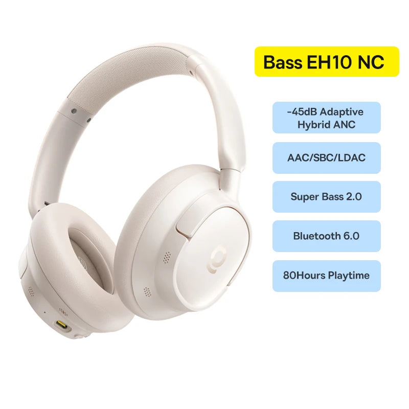 Baseus Bass EH10 Noise-Cancelling Wireless Headphones