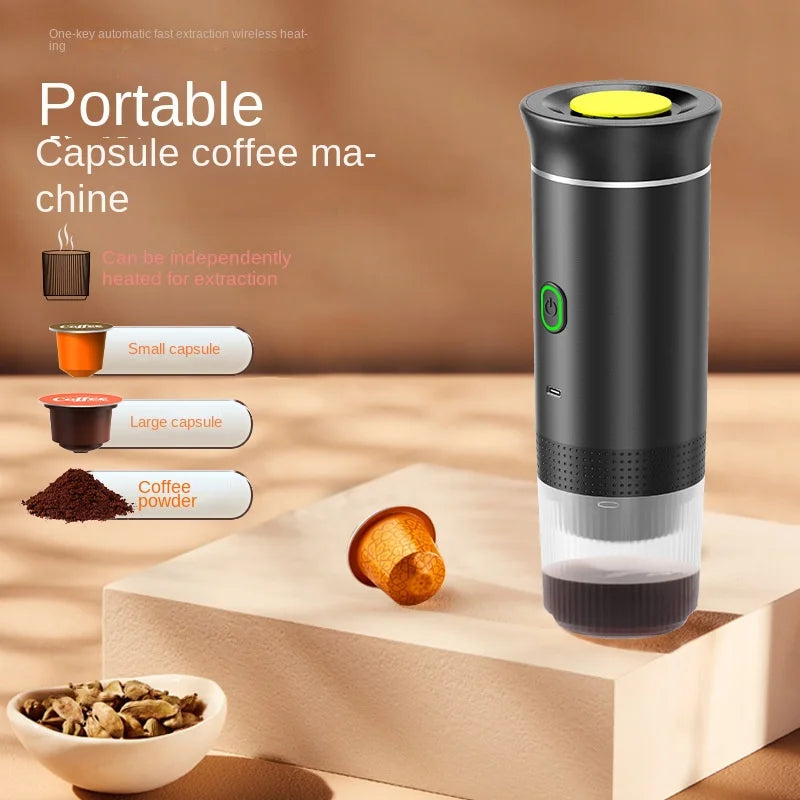 3-in-1 Portable Espresso Machine – Capsule & Powder