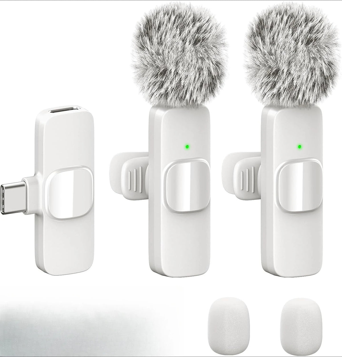 Mini Wireless Lapel Microphone for iPhone, iPad & Android