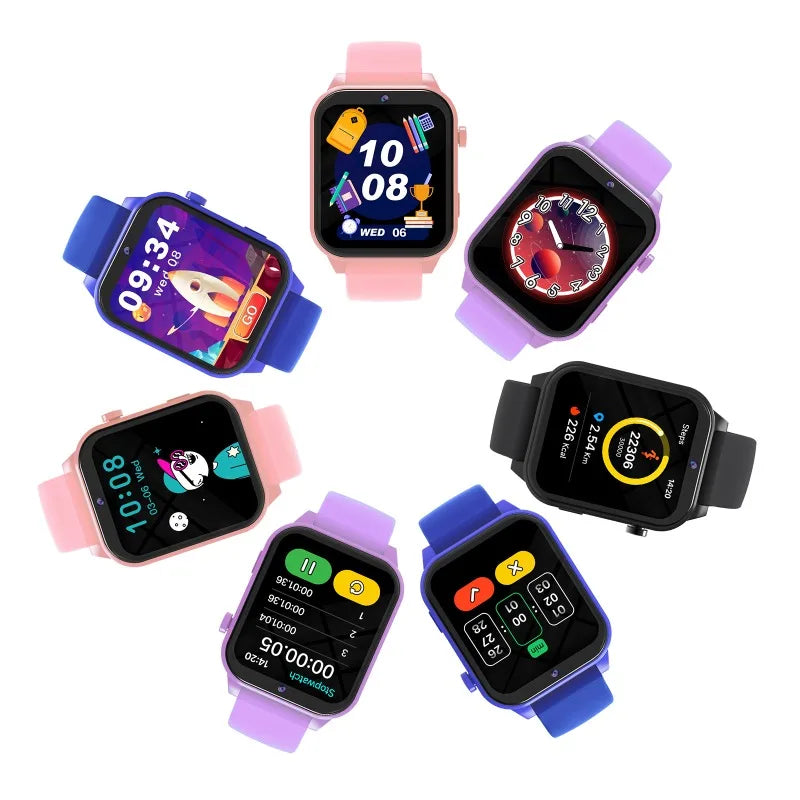 Smartwatch Children's Games Watch 1.83 Inch Display Screen Sleep Monitor Camera Alarm Clock Kids Bracelet for Boys Girls Gifts