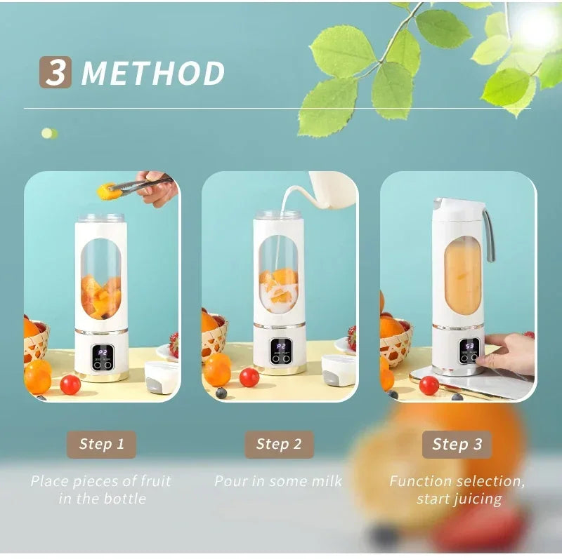 Portable Blender 450ml – 8 Blades