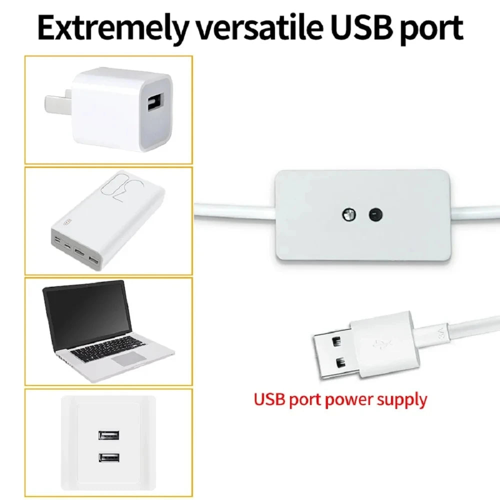 Smart USB Led Strip Light SMD2835 5V Motion Sensor Hand Scan ON OFF Control Backlight Tape for TV Kitchen Cabinet Wardrobe