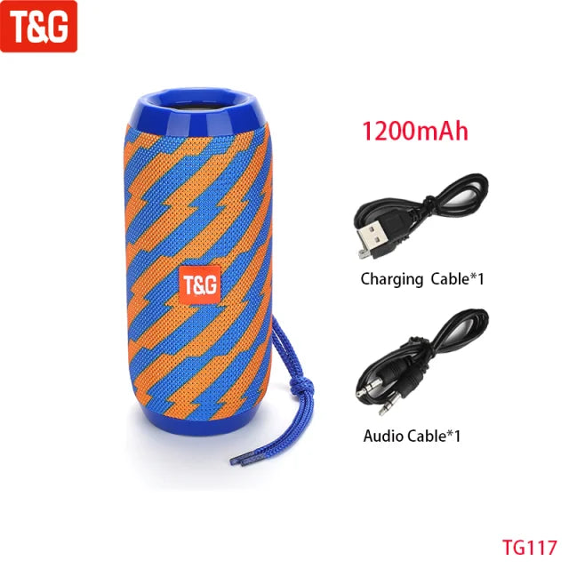 Portable Wireless Bluetooth Speaker with FM Radio