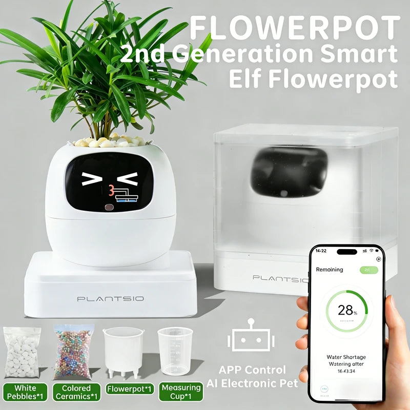 AI Smart Planter with 49 Expressions