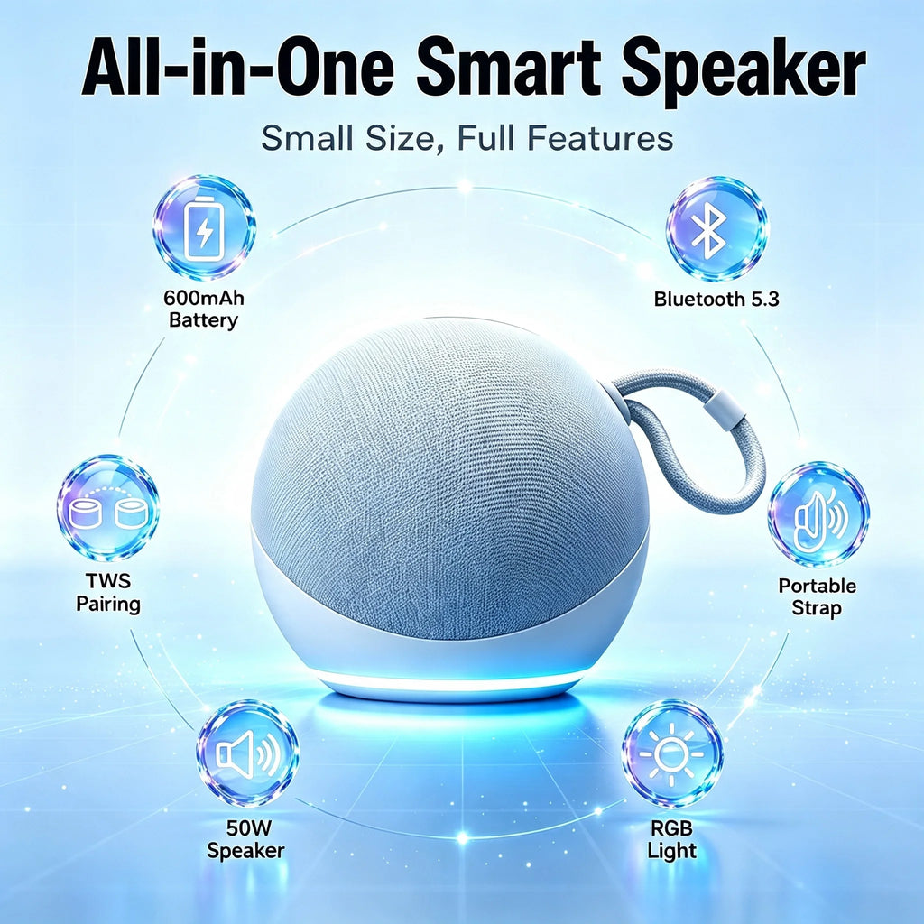 50W Spherical RGB Bluetooth Party Speaker