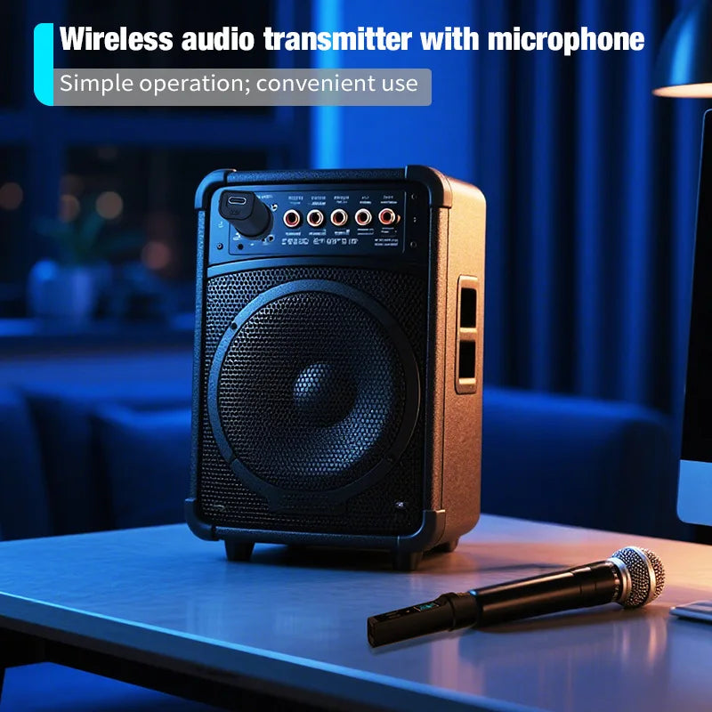 2.4G Audio Connection Adapter Set Compatible For Dynamic Mic Guitar Audio Mixer PA System Stage Audio Accessory