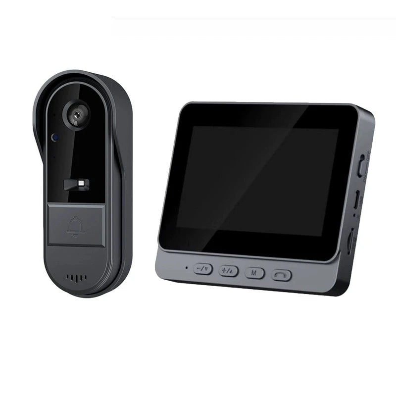 Wi-Fi Video Doorbell with 4.3" Indoor Screen