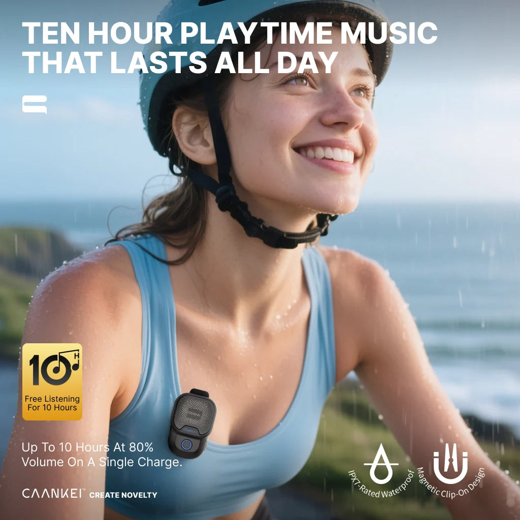 Wearable Clip-On Bluetooth Speaker – IPX7
