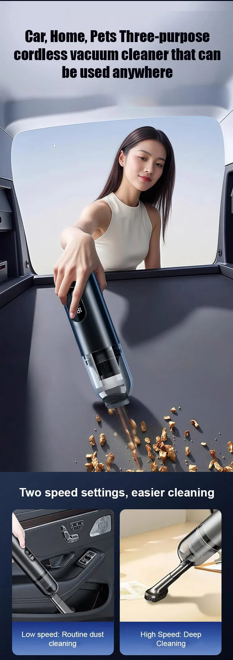 Car Smart 5in1 Portable Super Mini Wireless Handheld Vacuum Cleaner. 5in1 Smart Portable Car Vacuum Cleaner