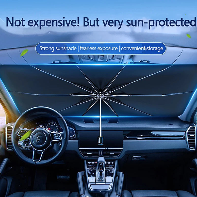 Car Sun Shade Umbrella – Silver