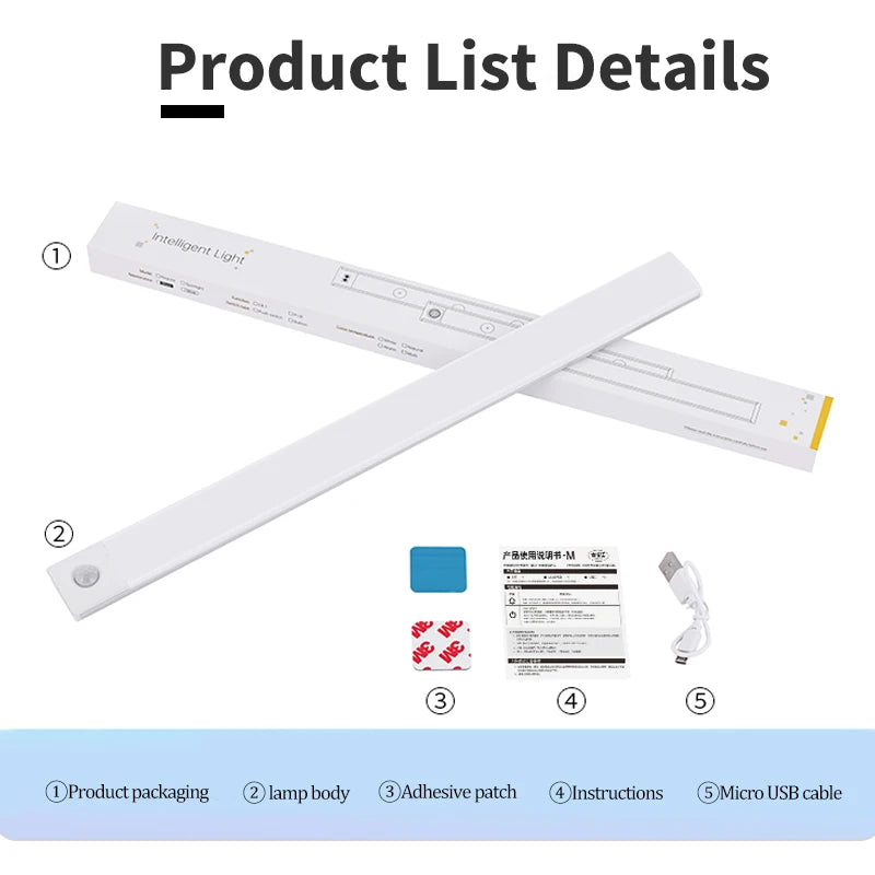 3-Color Motion Sensor Cabinet Light – 10 to 50cm