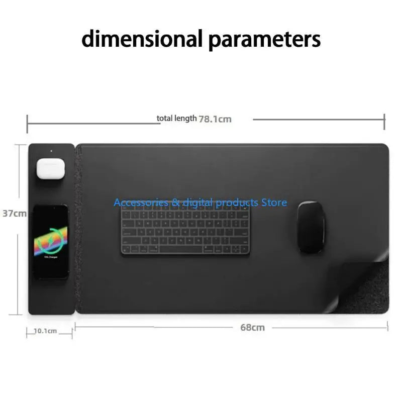 Gaming Mouse Pad with 15W Wireless Charger – 77JD