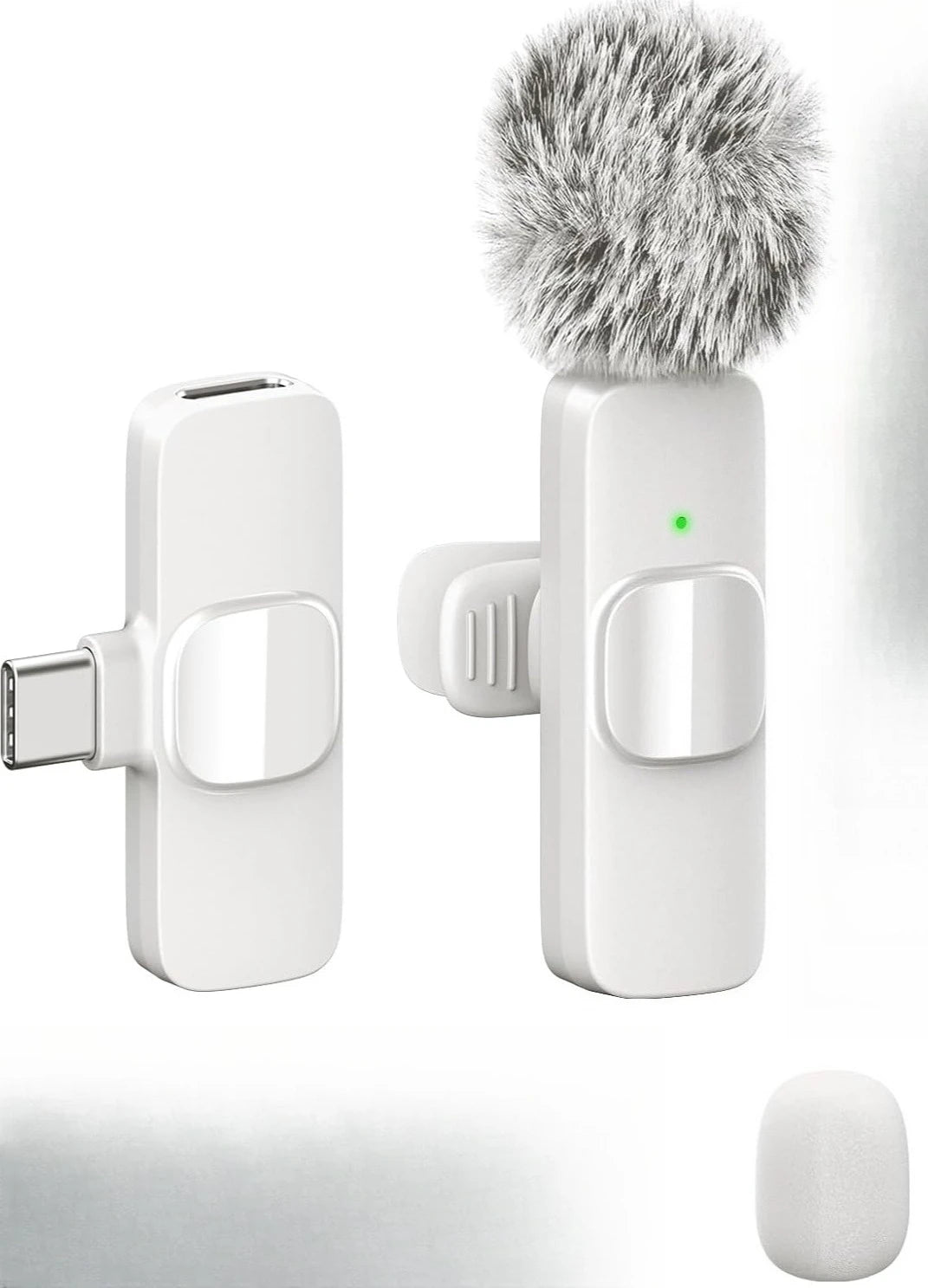 Mini Wireless Lapel Microphone for iPhone, iPad & Android