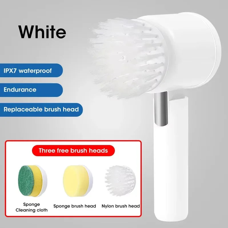 5-in-1 Electric Spin Scrubber for Bathroom