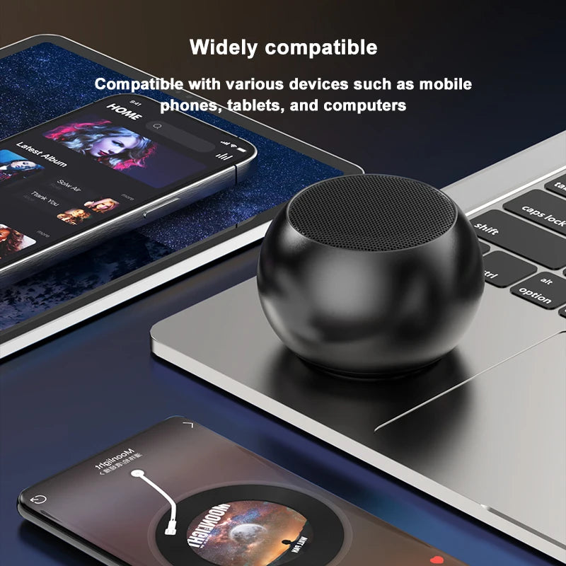 Metal Mini Bluetooth Speaker with Deep Bass
