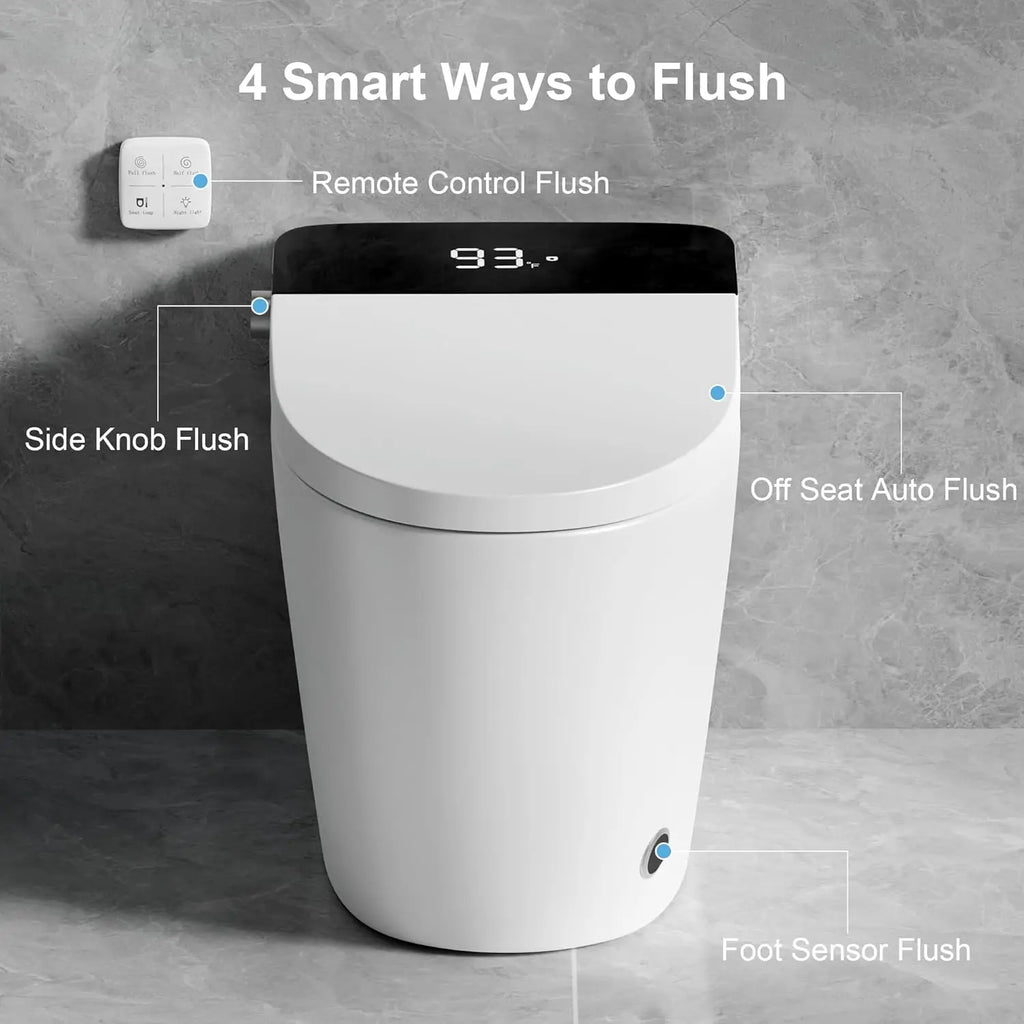 Smart Toilet with Heated Seat & Auto Flush