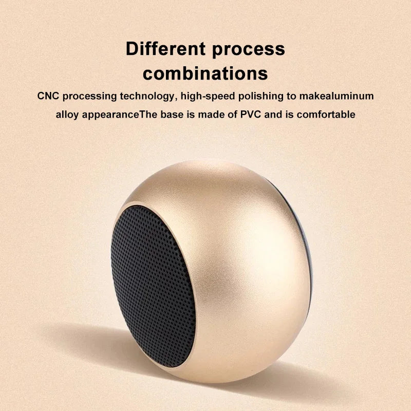 Metal Mini Bluetooth Speaker with Deep Bass
